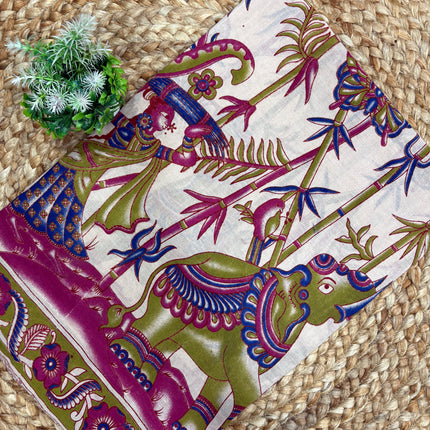 Kalamkari Cotton Saree - KCS 115