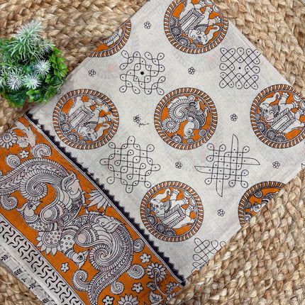 Kalamkari Cotton Saree - KCS 116