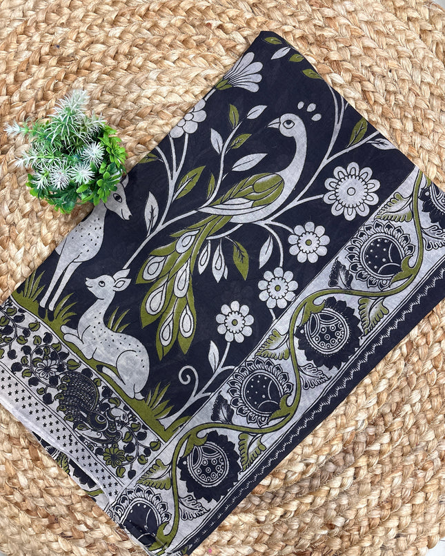 Kalamkari Cotton Saree - KCS 102