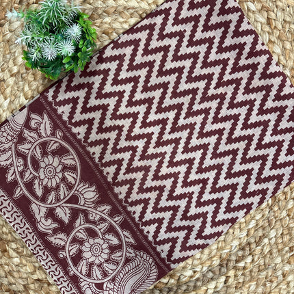 Kalamkari Cotton Saree - KCS 103