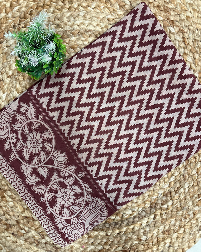 Kalamkari Cotton Saree - KCS 103