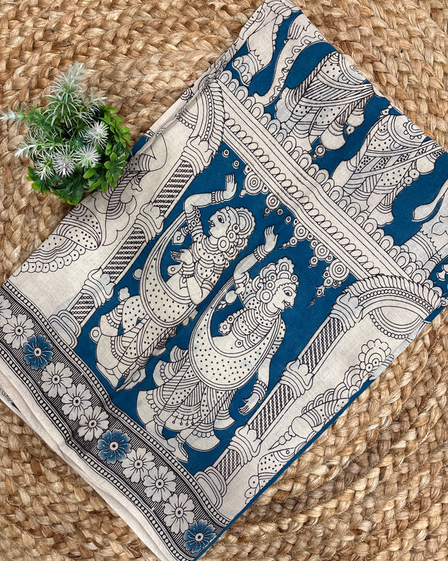 Kalamkari Cotton Saree - KCS 107