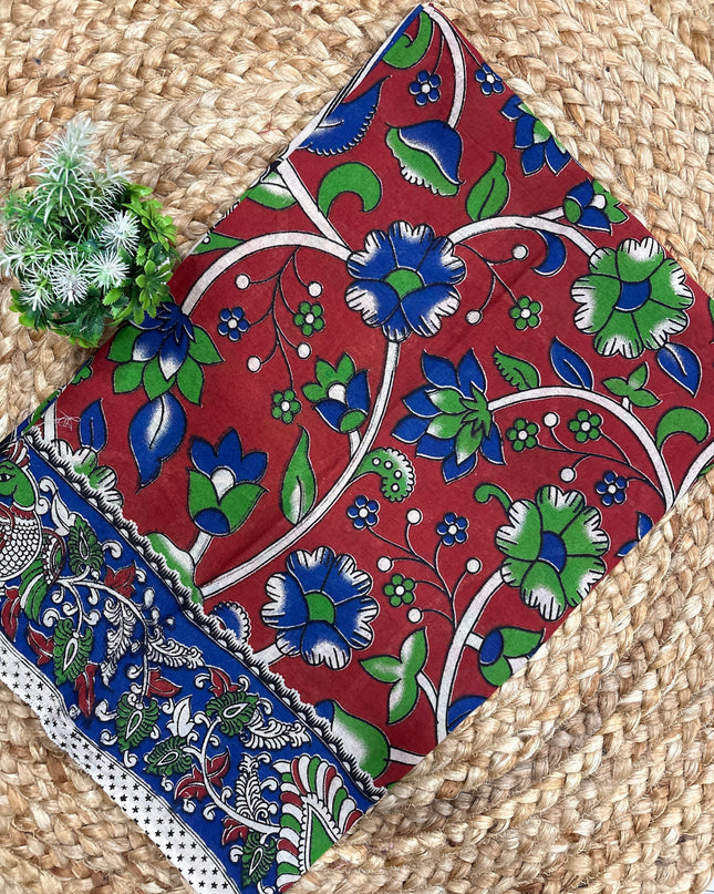 Kalamkari Cotton Saree - KCS 109