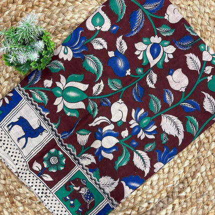 Kalamkari Cotton Saree - KCS 110