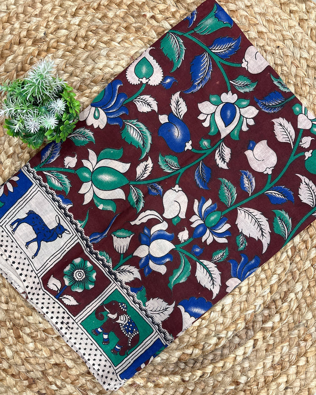 Kalamkari Cotton Saree - KCS 110
