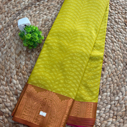 Semi Kanchipuram Silk saree - SKSS 161