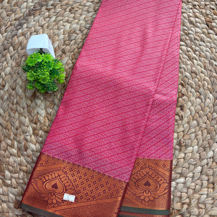 Semi Kanchipuram Silk saree - SKSS 162