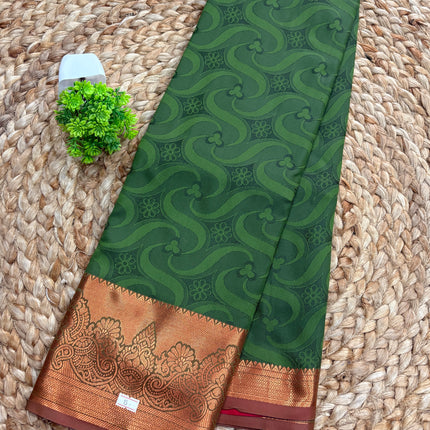 Semi Kanchipuram Silk saree - SKSS 165