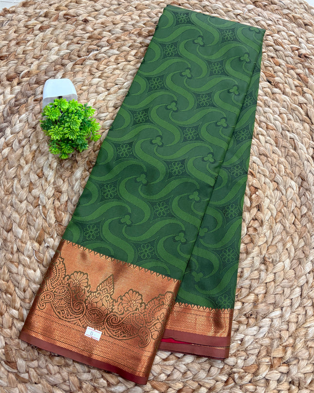 Semi Kanchipuram Silk saree - SKSS 165