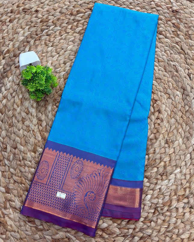 Semi Kanchipuram Silk saree - SKSS 166