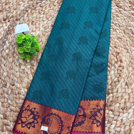 Semi Kanchipuram Silk saree - SKSS 167