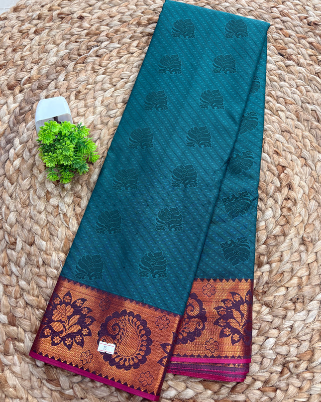 Semi Kanchipuram Silk saree - SKSS 167