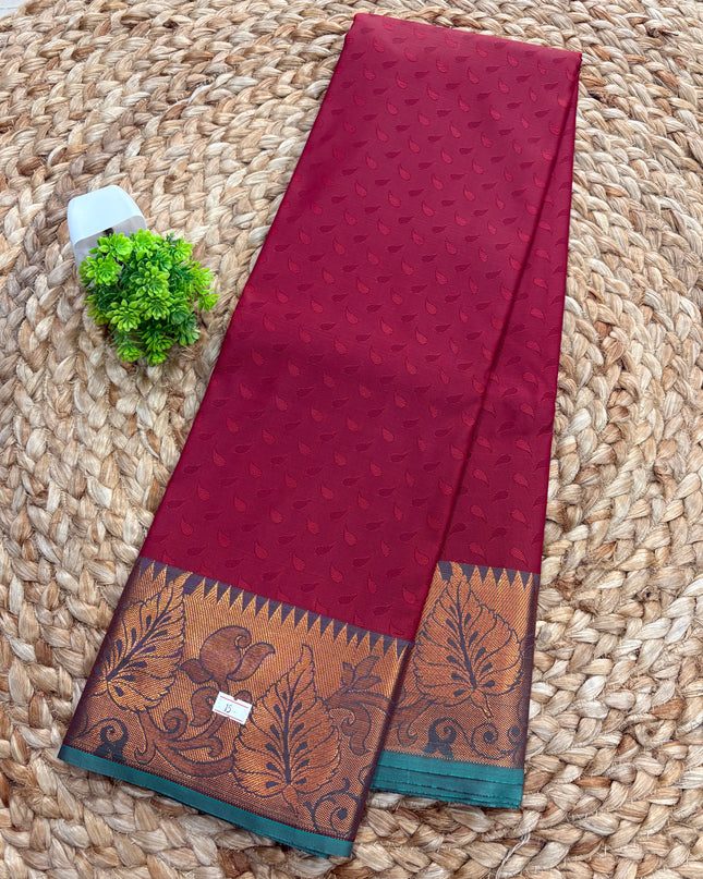 Semi Kanchipuram Silk saree - SKSS 168