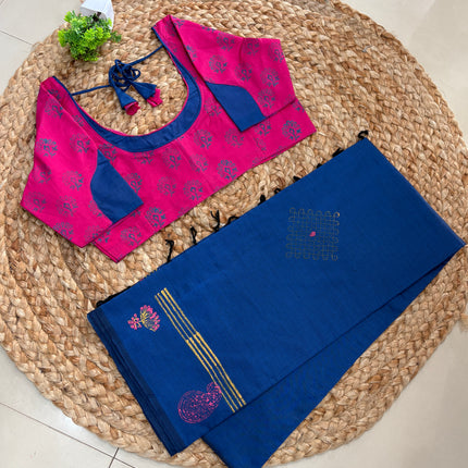 Saree With Stitched Blouse - (SIZE-38-42) - SWSB 1092