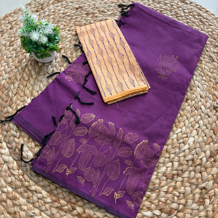 Premium South Cotton Saree - PSCS 111