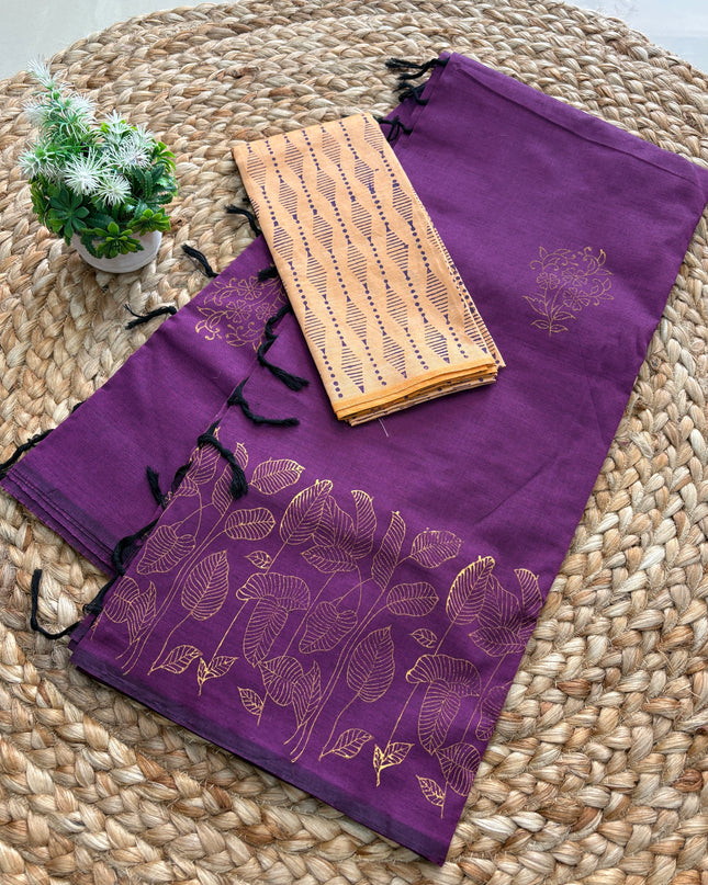 Premium South Cotton Saree - PSCS 111