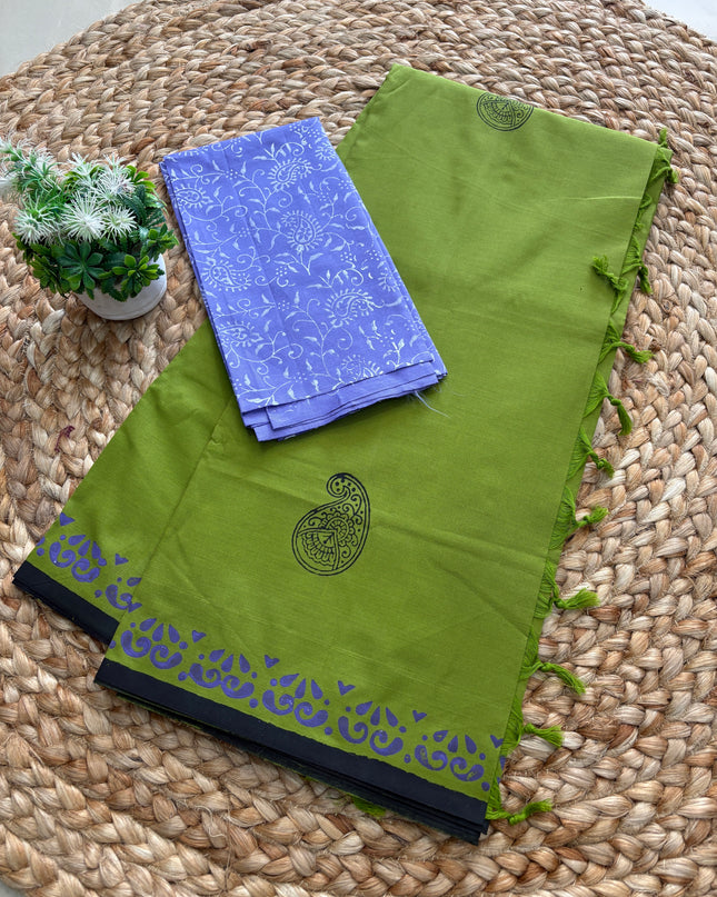 Premium South Cotton Saree - PSCS 112