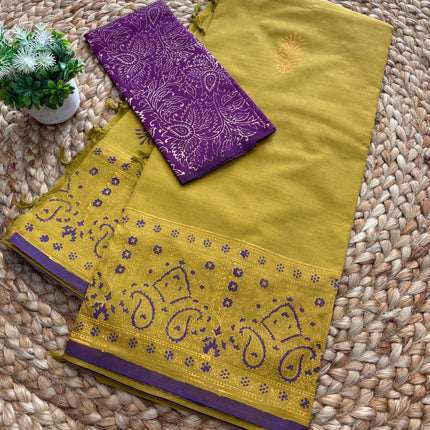 Premium South Cotton Saree - PSCS 114