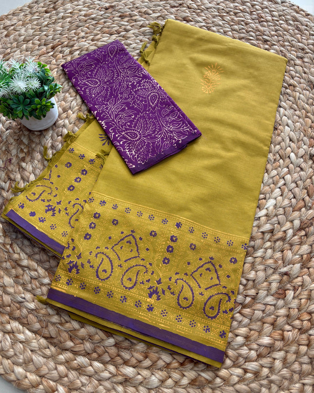 Premium South Cotton Saree - PSCS 114