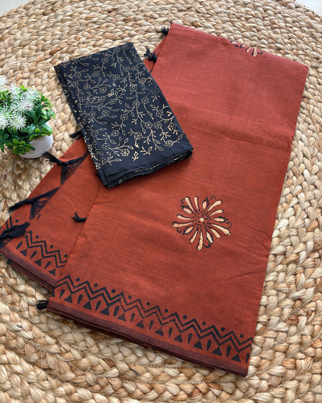 Premium South Cotton Saree - PSCS 115