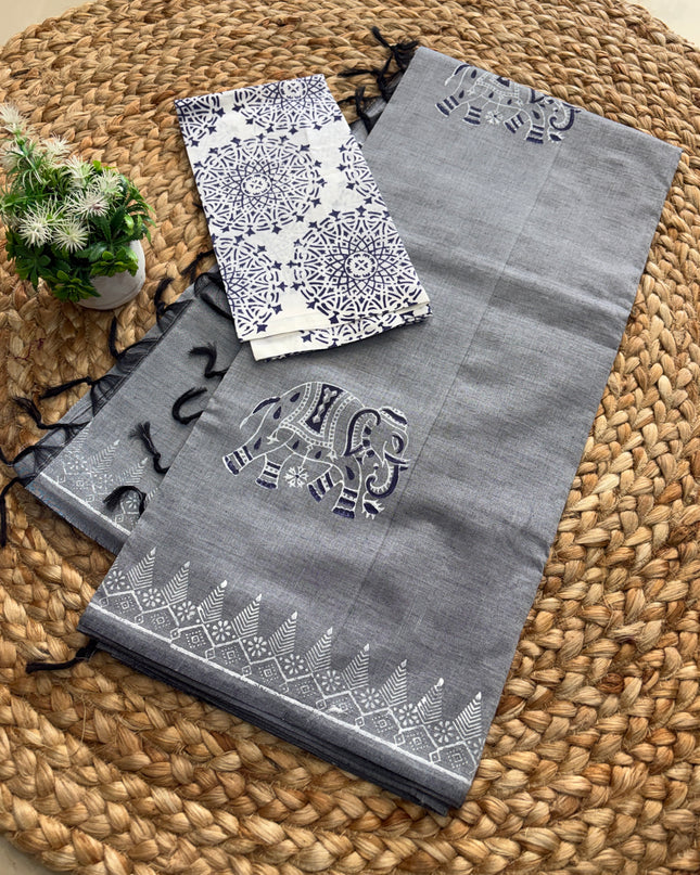 Premium South Cotton Saree - PSCS 102