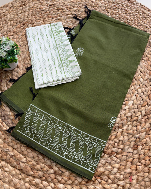 Premium South Cotton Saree - PSCS 103