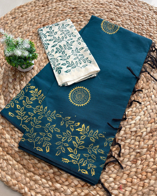 Premium South Cotton Saree - PSCS 104