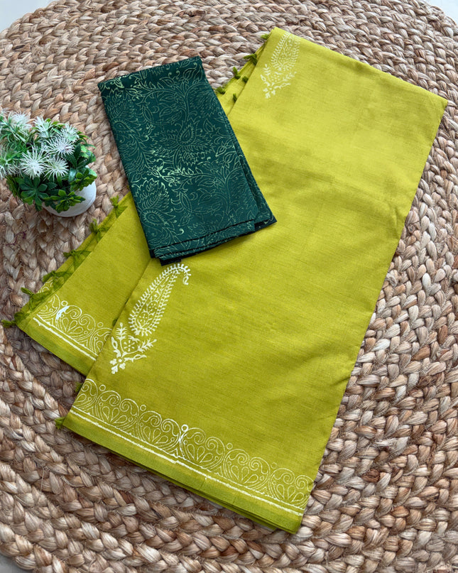 Premium South Cotton Saree - PSCS 106