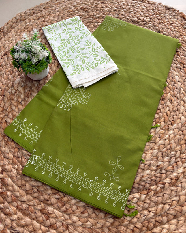 Premium South Cotton Saree - PSCS 110