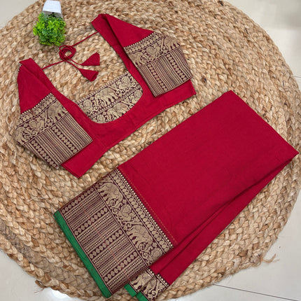 Saree With Stitched Blouse - (SIZE-34-38) - SWSB 1112