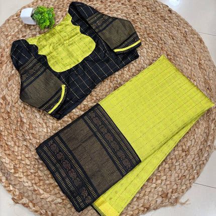 Saree With Stitched Blouse - (SIZE-34-38) - SWSB 1111
