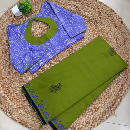 Saree With Stitched Blouse - (SIZE-34-38) - SWSB 1117