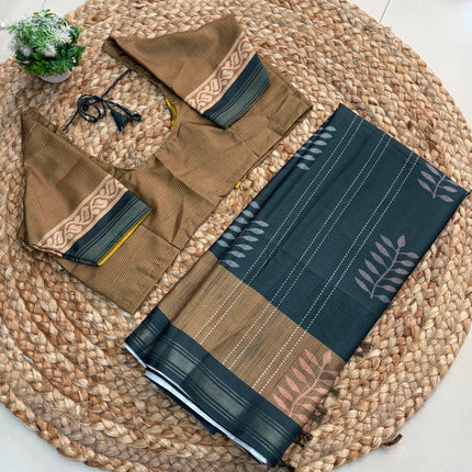 Saree With Stitched Blouse - (size-38-42) - SWSB 223