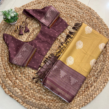 Saree With Stitched Blouse - (size-38-42) - SWSB 221