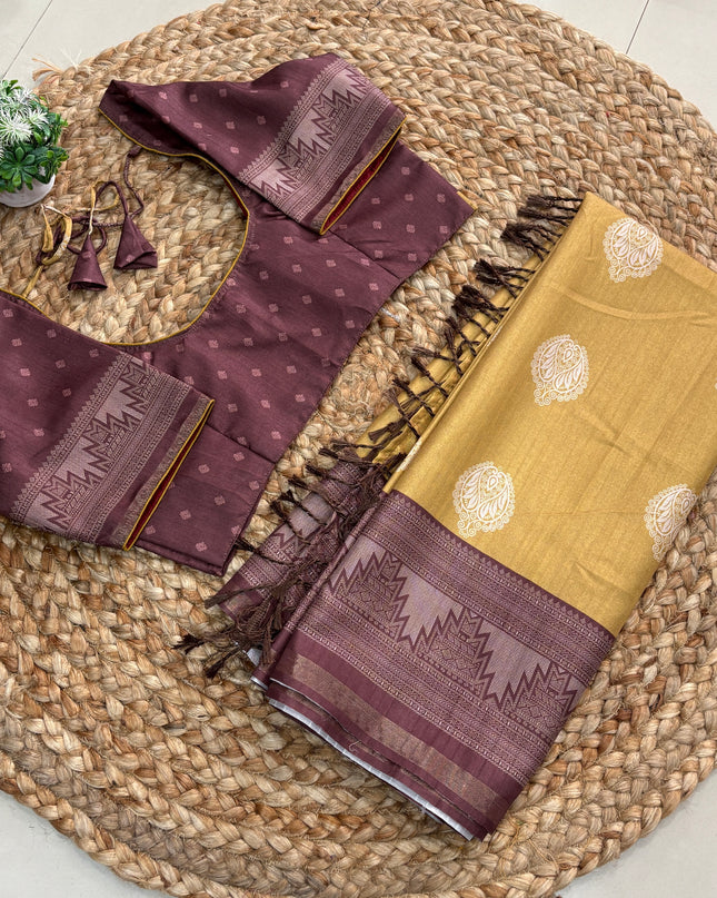 Saree With Stitched Blouse - (size-38-42) - SWSB 221