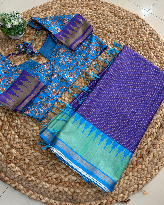 Saree With Stitched Blouse - (size-38-42) - SWSB 222