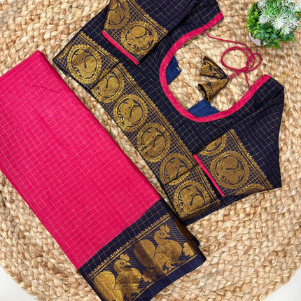 Saree With Stitched Blouse - (size-38-42) - SWSB 226