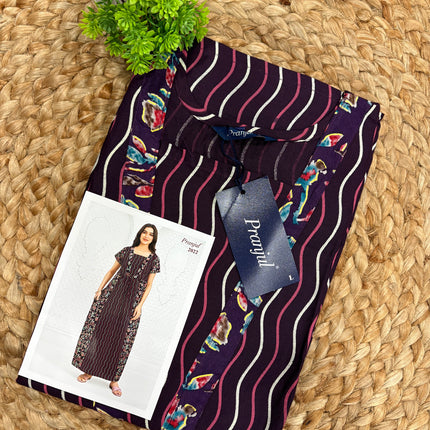 Pranjul Nighty - (SIZE-L) - PN 207 - NO ZIP NO BUTTON MODEL