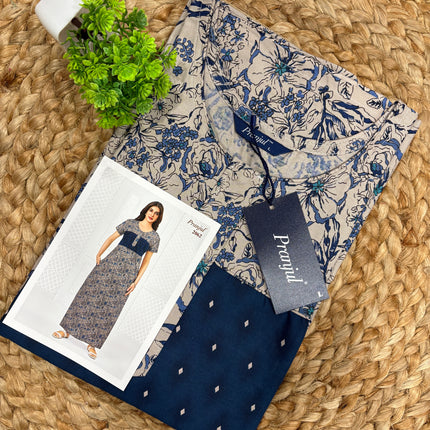 Pranjul Nighty - (SIZE-L) - PN 222 - ZIP MODEL