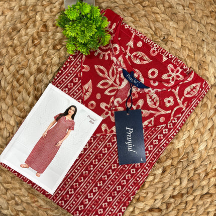 Pranjul Nighty - (SIZE-L) - PN 230 - NO ZIP NO BUTTON MODEL