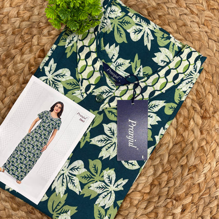 Pranjul Nighty - (SIZE-L) - PN 232 - BUTTON MODEL
