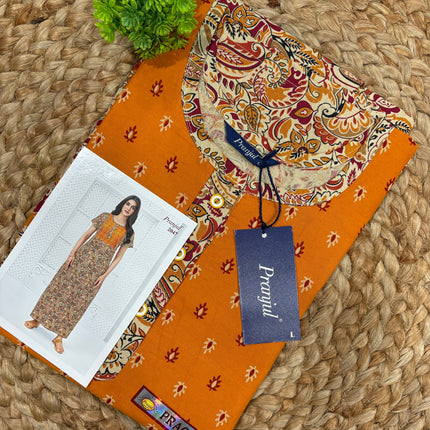 Pranjul Nighty - (SIZE-L) - PN 233 - BUTTON MODEL