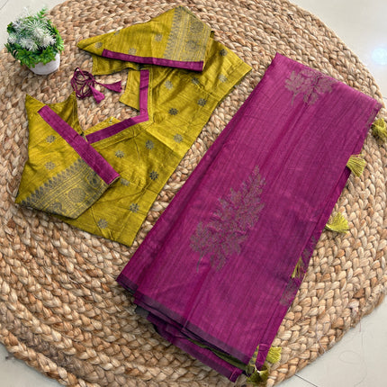 Saree With Stitched Blouse - (size-36-40) - SWSB 233