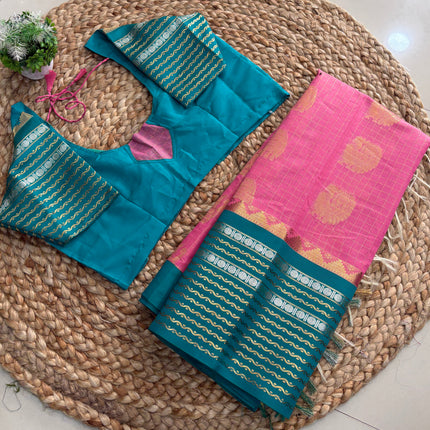 Saree With Stitched Blouse - (size-36-40) - SWSB 235