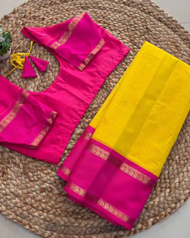 Saree With Stitched Blouse - (size-38-42) SWSB 237