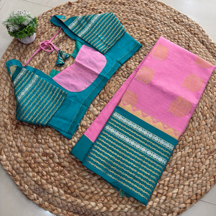Saree With Stitched Blouse - (size-38-42) - SWSB 239