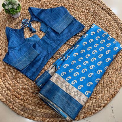 Saree With Stitched Blouse - (size-38-42) - SWSB 236