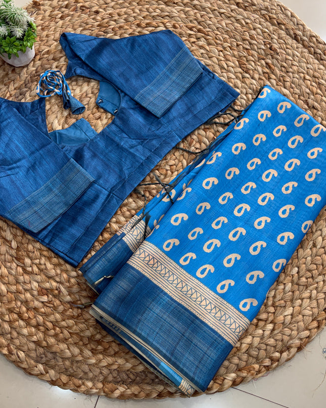 Saree With Stitched Blouse - (size-38-42) - SWSB 236
