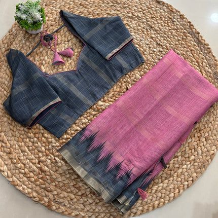 Saree With Stitched Blouse - (size-38-42) - SWSB 248