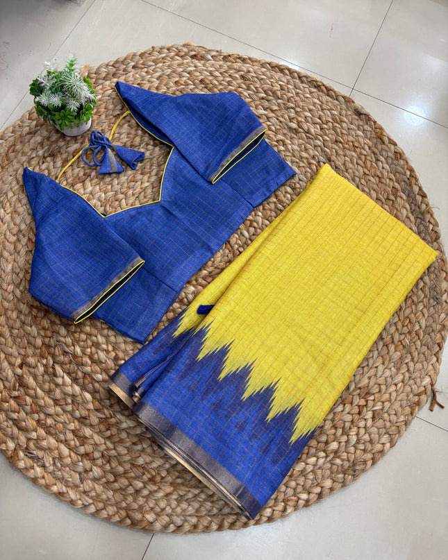 Saree With Stitched Blouse - (size-38-42) - SWSB 240